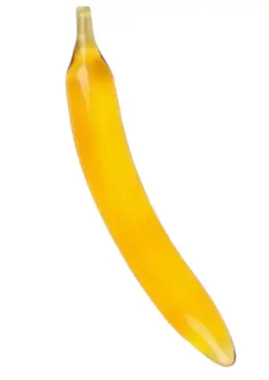 Consolador De Vidrio Forma Banano