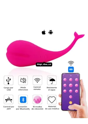 Vibrador Ballenita Con App